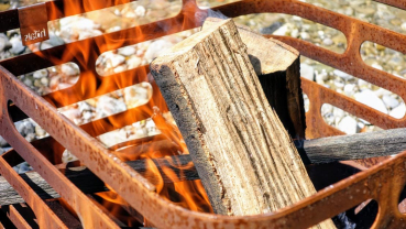 Preview: Höfats® CUBE Feuerkorb & Grill & Hocker Rost-Patina